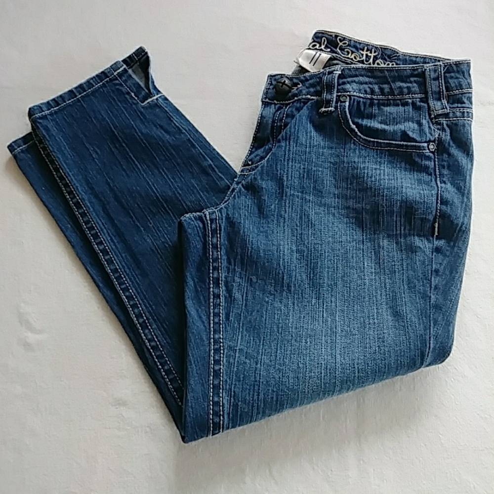 Industrial Cotton Cropped Jeans
